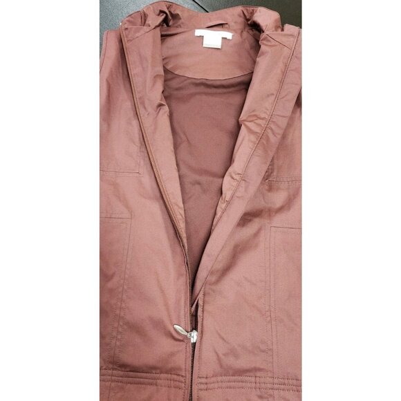 Nike Golf Vest Womens Large Brown Clima fit Windbreaker Zip Pockets Outdoors - Picture 10 of 10